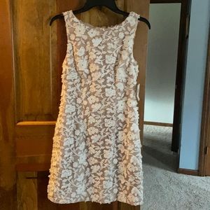 Aiden Mattox White Floral Dress - NEW W TAGS!